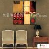 純抽象方39 純手繪 油畫 方形 紅褐 暖色系 藝術畫 裝飾 畫飾 無框畫 裝潢 室內設計 居家佈置