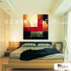 純抽象方55 純手繪 油畫 方形 紅橙 暖色系 藝術畫 裝飾 畫飾 無框畫 裝潢 室內設計 居家佈置