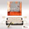 純抽象方59 純手繪 油畫 方形 橙灰 中性色系 藝術畫 裝飾 畫飾 無框畫 裝潢 室內設計 居家佈置