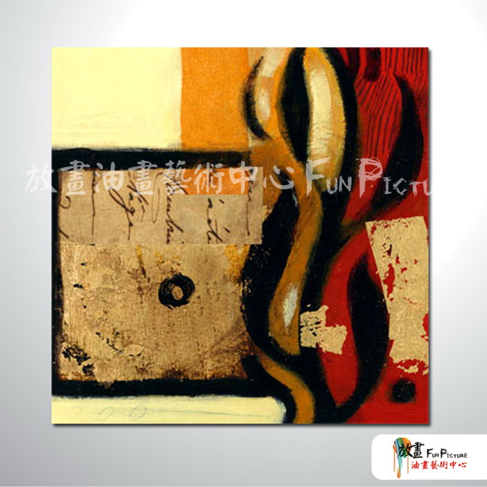 純抽象方61 純手繪 油畫 方形 紅褐 暖色系 藝術畫 裝飾 畫飾 無框畫 裝潢 室內設計 居家佈置