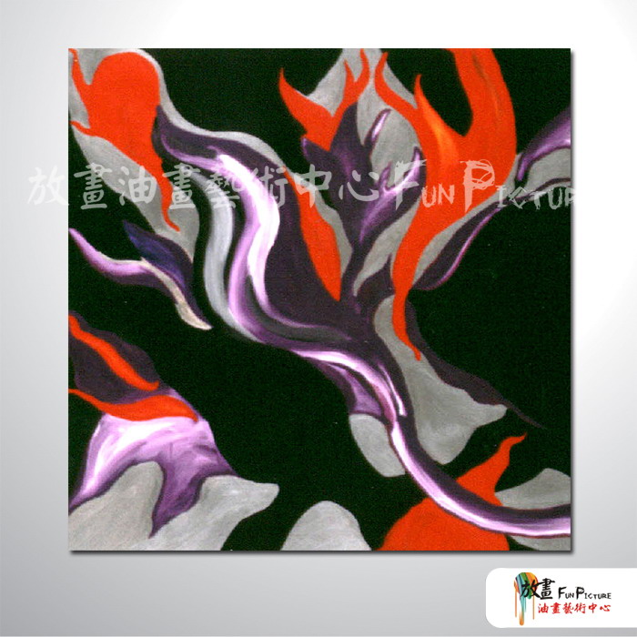純抽象方94 純手繪 油畫 方形 黑紫 中性色系 藝術畫 裝飾 畫飾 無框畫 裝潢 室內設計 居家佈置