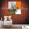 純抽象方103 純手繪 油畫 方形 灰橙 中性色系 藝術畫 裝飾 畫飾 無框畫 裝潢 室內設計 居家佈置