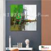 純抽象方105 純手繪 油畫 方形 綠色 冷色系 藝術畫 裝飾 畫飾 無框畫 裝潢 室內設計 居家佈置