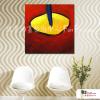 純抽象方112 純手繪 油畫 方形 紅橙 暖色系 藝術畫 裝飾 畫飾 無框畫 裝潢 室內設計 居家佈置
