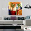 純抽象方117 純手繪 油畫 方形 黃橙 暖色系 藝術畫 裝飾 畫飾 無框畫 裝潢 室內設計 居家佈置