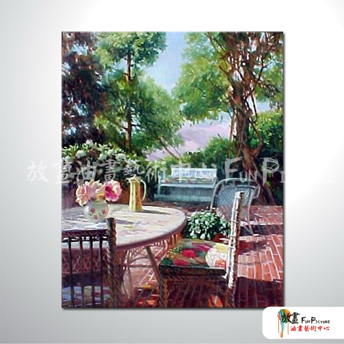 田園花園景44 純手繪 油畫 直幅 褐綠 中性色系 無框畫 民宿 餐廳 裝潢 室內設計 居家佈置