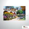 田園花園景110 純手繪 油畫 橫幅 黃褐 暖色系 無框畫 民宿 餐廳 裝潢 室內設計 居家佈置