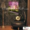 田園花園景182 純手繪 油畫 直幅 粉紅 暖色系 精選 無框畫 民宿 餐廳 室內設計 居家佈置