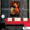 酒吧女郎A11 純手繪 油畫 直幅 紅色 暖色系 摩鐵 Motel PUB 民宿 餐廳 裝飾 裝潢 室內設計