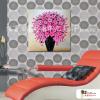花之顏 桃紅 純手繪 油畫 方形 桃紅 暖色系 刀畫 畫飾 無框畫 民宿 餐廳 裝潢 室內設計