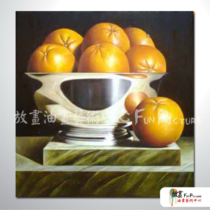 靜物柳橙01 純手繪 油畫 方形 橘色 暖色系 無框畫 成果豐碩 圓圓滿滿 平安大吉 餐廳 掛畫