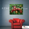靜物櫻桃01 純手繪 油畫 橫幅 紅綠 中性色系 無框畫 成果豐碩 大發利市 圓圓滿滿 餐廳 掛畫