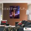 現代人體27 純手繪 油畫 直幅 黑紫 中性色系 裸體 裸女 藝術 時尚 摩鐵 旅館 酒店 情趣 裝潢