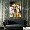 臨摹米羅名畫 MIRO23 油畫 直幅 多彩 中性色系 抽象 Motel PUB 民宿 餐廳 裝飾 無框畫