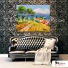地中海風景A46 純手繪 橫幅 油畫 多彩 暖色系 裝飾 畫飾 無框畫 民宿 餐廳 裝潢 室內設計