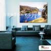 地中海風景A78 純手繪 油畫 橫幅 藍色 冷色系 裝飾 畫飾 無框畫 民宿 餐廳 裝潢 室內設計