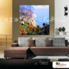 地中海風景A87 純手繪 油畫 方形 藍色 冷色系 裝飾 畫飾 無框畫 民宿 餐廳 裝潢 室內設計