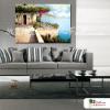 地中海風景A97 純手繪 油畫 橫幅 多彩 暖色系 裝飾 畫飾 無框畫 民宿 餐廳 裝潢 室內設計