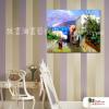 地中海風景A101 純手繪 油畫 橫幅 多彩 暖色系 裝飾 畫飾 無框畫 民宿 餐廳 裝潢 室內設計