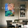 地中海風景A114 純手繪 油畫 直幅 多彩 暖色系 裝飾 畫飾 無框畫 民宿 餐廳 裝潢 客廳掛畫