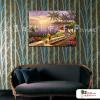 地中海風景A124 純手繪 油畫 橫幅 鵝黃 暖色系 裝飾 畫飾 無框畫 民宿 餐廳 裝潢 室內設計