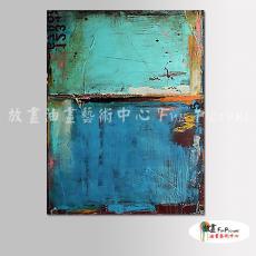 純抽象A119 純手繪 油畫 直幅 藍綠 冷色系 層色 畫飾 無框畫 民宿 餐廳 裝潢 室內設計