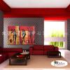 純抽象A102 純手繪 油畫 橫幅 紅底 暖色系 精選 畫飾 無框畫 民宿 餐廳 裝潢 室內設計