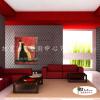 純抽象A149 純手繪 油畫 直幅 紅底 暖色系 裝飾 畫飾 無框畫 民宿 餐廳 裝潢 實拍影片