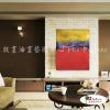純抽象A159 純手繪 油畫 直幅 紅黃 暖色系 層色 畫飾 無框畫 民宿 餐廳 裝潢 室內設計