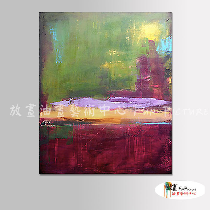 純抽象A164 純手繪 油畫 直幅 綠紫 冷色系 層色 畫飾 無框畫 民宿 餐廳 裝潢 室內設計