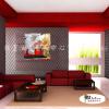 純抽象B032 純手繪 油畫 方形 紅橙 暖色系 裝飾 畫飾 無框畫 民宿 餐廳 裝潢 室內設計