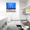 純抽象B073 純手繪 油畫 方形 藍色 冷色系 裝飾 畫飾 無框畫 民宿 餐廳 裝潢 室內設計