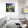裝飾靜物B086 純手繪 油畫 方形 綠紫 中性色系 裝飾 畫飾 無框畫 民宿 餐廳 裝潢 室內設計