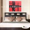 純抽象B101 純手繪 油畫 橫幅 紅底 暖色系 裝飾 畫飾 無框畫 民宿 餐廳 裝潢 室內設計