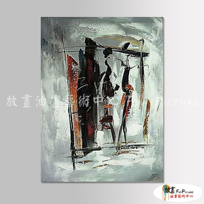純抽象B112 純手繪 油畫 直幅 灰底 中性色系 裝飾 畫飾 無框畫 民宿 餐廳 裝潢 室內設計