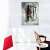 純抽象B112 純手繪 油畫 直幅 灰底 中性色系 裝飾 畫飾 無框畫 民宿 餐廳 裝潢 室內設計