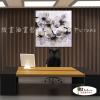 裝飾花卉B131 純手繪 油畫 方形 灰底 中性色系 裝飾 畫飾 無框畫 民宿 餐廳 室內設計