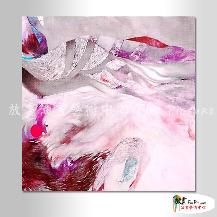 純抽象B156 純手繪 油畫 方形 粉紅 暖色系 裝飾 畫飾 無框畫 民宿 餐廳 裝潢 室內設計