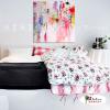 純抽象B165 純手繪 油畫 方形 粉紅 暖色系 裝飾 畫飾 無框畫 民宿 餐廳 裝潢 室內設計