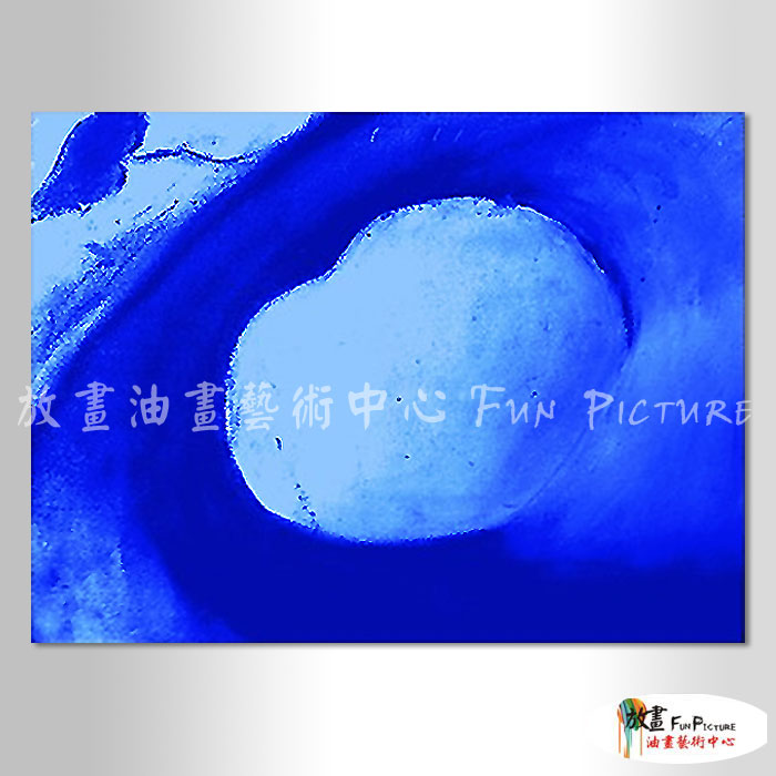 純抽象B175 純手繪 橫幅 藍色 冷色系 裝飾 畫飾 無框畫 民宿 餐廳 裝潢 室內設計