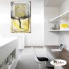 純抽象B176 純手繪 油畫 直幅 灰黃 中性色系 裝飾 畫飾 無框畫 民宿 餐廳 裝潢 室內設計