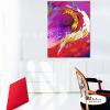 純抽象B201 純手繪 油畫 直幅 紅金 暖色系 裝飾 畫飾 無框畫 民宿 餐廳 裝潢 室內設計