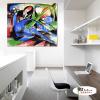 純抽象B205 純手繪 油畫 橫幅 藍綠 冷色系 裝飾 畫飾 無框畫 民宿 餐廳 裝潢 室內設計