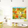 純抽象B207 純手繪 油畫 橫幅 黃色 暖色系 裝飾 畫飾 無框畫 民宿 餐廳 裝潢 室內設計