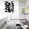 純抽象B250 純手繪 油畫 直幅 黑白 中性色系 裝飾 畫飾 無框畫 民宿 餐廳 裝潢 室內設計