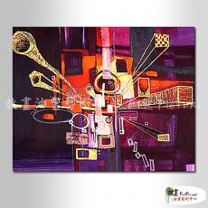 純抽象B298 純手繪 油畫 橫幅 暗紫 冷色系 裝飾 畫飾 無框畫 民宿 餐廳 裝潢 室內設計