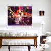 純抽象B298 純手繪 油畫 橫幅 暗紫 冷色系 裝飾 畫飾 無框畫 民宿 餐廳 裝潢 室內設計