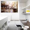 精緻抽象B326 純手繪 油畫 橫幅 咖啡 暖色系 精選 畫飾 無框畫 民宿 餐廳 裝潢 室內設計