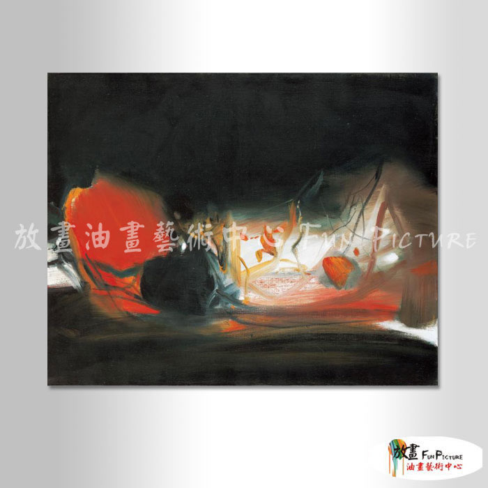 名家抽象108 純手繪 油畫 橫幅 黑紅 中性色系 無框畫 名畫 色塊 現代抽象 近代名家 大師作品