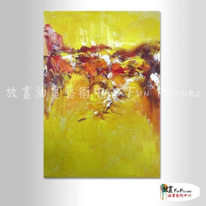 名家抽象79 純手繪 油畫 直幅 黃褐 暖色系 無框畫 名畫 線條 現代抽象 近代名家 大師作品